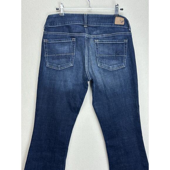 American Eagle Jeans Womens 8 31/27 Flared Artist Stretch Distressed Denim - Picture 11 of 16